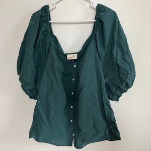 Green blouse